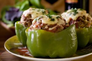 Delicioso chile dulce relleno de carne molida: una receta irresistible
