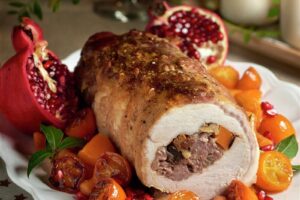 Lomo relleno: Increíble combinación de carne molida y frutos secos